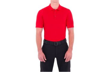 Image of First Tactical Mens Performance Ss Polo, Red, Small 112509-400-S