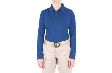 Image of First Tactical Performance Long Sleeve Polo - Womens, Academy Blue, 3XL, 121503-691-3XL