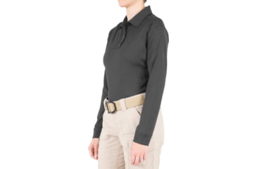 Image of First Tactical Performance Long Sleeve Polo - Womens, Asphalt, 3XL, 121503-015-3XL
