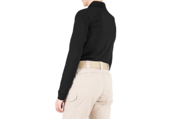 Image of First Tactical Performance Long Sleeve Polo - Womens, Black, Extra Large, 121503-019-XL