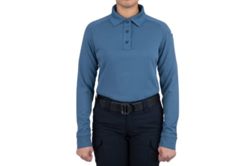 Image of First Tactical Performance Long Sleeve Polo - Womens, French Blue, Large, 121503-484-L