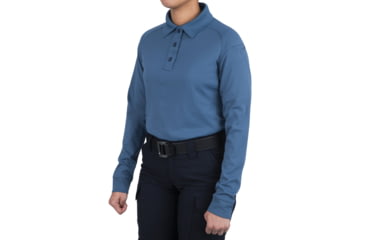 Image of First Tactical Performance Long Sleeve Polo - Womens, French Blue, 3XL, 121503-484-3XL