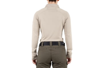 Image of First Tactical Performance Long Sleeve Polo - Womens, Khaki, Extra Large, 121503-055-XL