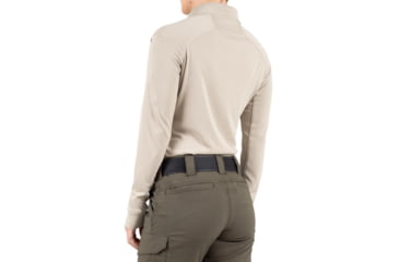 Image of First Tactical Performance Long Sleeve Polo - Womens, Khaki, Extra Large, 121503-055-XL