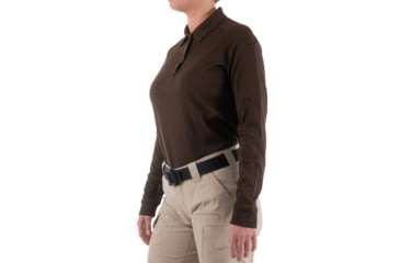 Image of First Tactical Performance Long Sleeve Polo - Womens, Kodiak Brown, 3XL, 121503-182-3XL