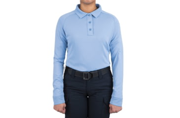 Image of First Tactical Performance Long Sleeve Polo - Women's, Medium Blue, Large, 121503-781-L