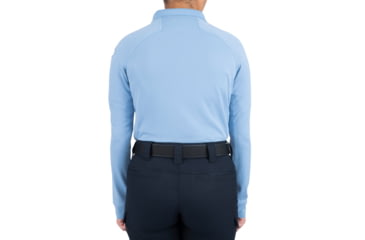 Image of First Tactical Performance Long Sleeve Polo - Womens, Medium Blue, 3XL, 121503-781-3XL