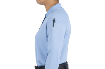 Image of First Tactical Performance Long Sleeve Polo - Womens, Medium Blue, 3XL, 121503-781-3XL