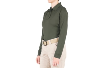 Image of First Tactical Performance Long Sleeve Polo - Womens, OD Green, 3XL, 121503-830-3XL