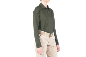 Image of First Tactical Performance Long Sleeve Polo - Womens, OD Green, 3XL, 121503-830-3XL