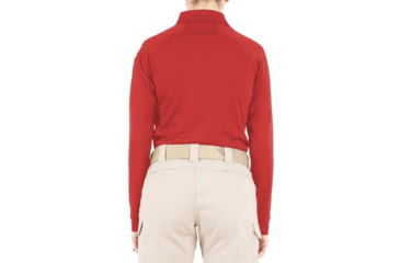 Image of First Tactical Performance Long Sleeve Polo - Womens, Red, 2XL, 121503-400-XXL