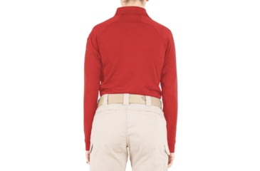 Image of First Tactical Performance Long Sleeve Polo - Womens, Red, 3XL, 121503-400-3XL