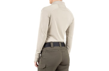 Image of First Tactical Performance Long Sleeve Polo - Womens, Silver Tan, 2XL, 121503-065-XXL