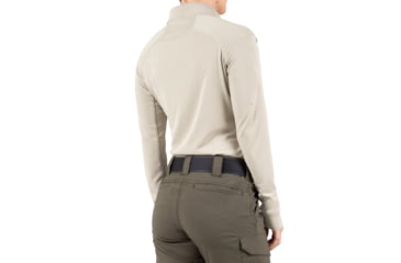 Image of First Tactical Performance Long Sleeve Polo - Womens, Silver Tan, 2XL, 121503-065-XXL