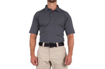 Image of First Tactical Performance Short Sleeve Polo - Mens, Regular, Asphalt, 5XL, 112509-015-5XL-R