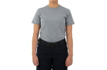 Image of First Tactical Tactic Cotton Short Sleeve Tee - Womens, Heather Grey, Large, 122501-016-L