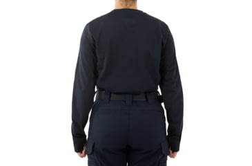 Image of First Tactical Tactix Cotton Long Sleeve T-Shirt w/Chest Pocket - Womens, Midnight Blue, Large, 121510-729-L