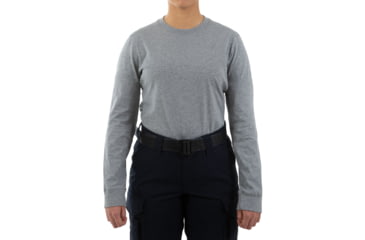Image of First Tactical Tactix Cotton Long Sleeve Tee - Womens, Wolf Gray, Large, 121505-016-L