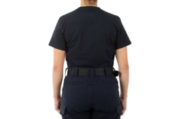 Image of First Tactical Tactix Cotton Short Sleeve T-Shirt w/Chest Pocket - Womens, Midnight Blue, Large, 122521-729-L