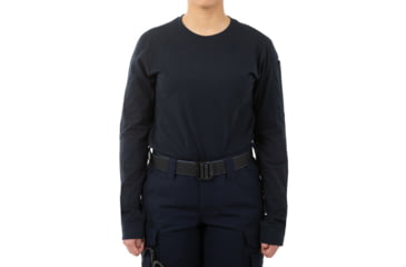 Image of First Tactical Tactix Long Sleeve Pen Pocket T-Shirt - Womens, Midnight Blue, Large, 121508-729-L