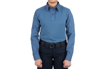 Image of First Tactical V2 Pro Perf Long Sleeve Shirt - Womens, French Blue, Large, 121015-484-L-R