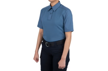 Image of First Tactical V2 Pro Perf Short Sleeve Shirt - Womens, Tall, French Blue, Large, 122012-484-L-T