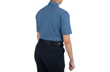 Image of First Tactical V2 Pro Perf Short Sleeve Shirt - Womens, Tall, French Blue, Large, 122012-484-L-T