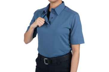 Image of First Tactical V2 Pro Perf Short Sleeve Shirt - Womens, Tall, French Blue, Large, 122012-484-L-T
