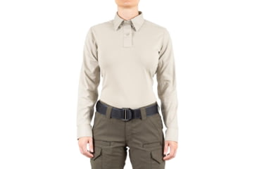 Image of First Tactical V2 Pro Performance Long Sleeve Shirt - Womens, Khaki, 2XL, R, 121015-055-XXL-R