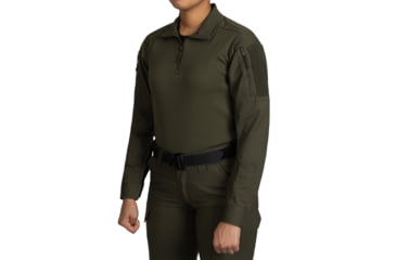 Image of First Tactical V2 Responder Long Sleeve Shirt - Womens, Regular, OD Green, Medium, 121031-830-M-R