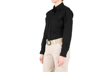 Image of First Tactical V2 Tactical Long Sleeve Shirt - Womens, Black, Extra Small, R, 121006-019-XS-R