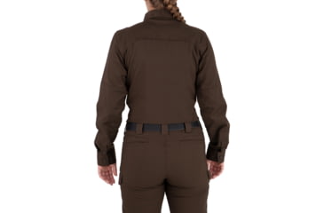 Image of First Tactical V2 Tactical Long Sleeve Shirt - Womens, Kodiak Brown, Extra Small, R, 121006-182-XS-R
