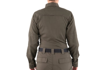 Image of First Tactical V2 Tactical Long Sleeve Shirt - Womens, OD Green, Extra Small, R, 121006-830-XS-R