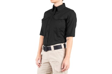 Image of First Tactical V2 Tactical Short Sleeve Shirt - Womens, Black, 2XL, 122007-019-XXL