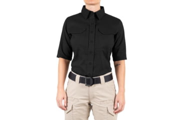 Image of First Tactical V2 Tactical Short Sleeve Shirt - Womens, Black, 2XL, 122007-019-XXL