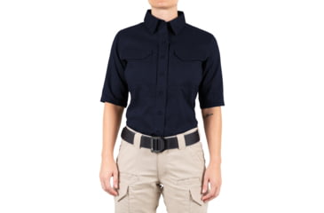 Image of First Tactical V2 Tactical Short Sleeve Shirt - Womens, Midnight Blue, 3XL, 122007-729-3XL
