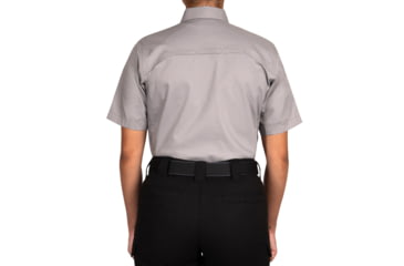 Image of First Tactical V2 Tactical Short Sleeve Shirt - Womens, Regular, Nickel Gray, Extra Large, 122007-083-XL-R
