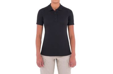 Image of First Tactical Womens Performance Ss Polo, Black, Extra Small 122509-019-XS