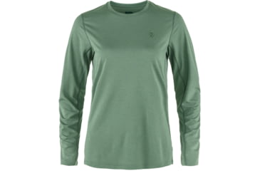 Image of Fjallraven Abisko Day Hike Long Sleeve - Womens, Patina Green, Extra Small, F14600161-614-XS