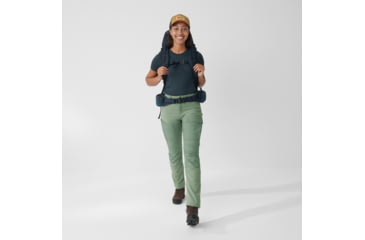 Image of Fjallraven Abisko Midsummer Trousers - Womens, Jade Green/Patina Green, 34, F89827-613-614-34