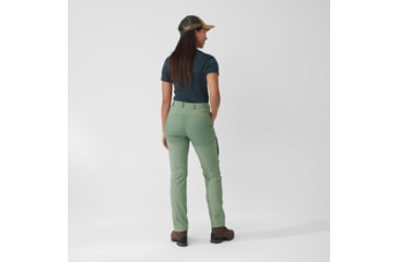 Image of Fjallraven Abisko Midsummer Trousers - Womens, Jade Green/Patina Green, 34, F89827-613-614-34