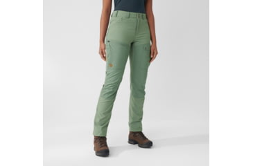 Image of Fjallraven Abisko Midsummer Trousers - Womens, Jade Green/Patina Green, 34, F89827-613-614-34