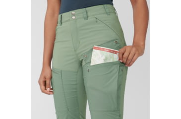 Image of Fjallraven Abisko Midsummer Trousers - Womens, Jade Green/Patina Green, 34, F89827-613-614-34