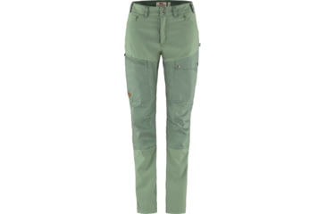 Image of Fjallraven Abisko Midsummer Trousers - Womens, Jade Green/Patina Green, 34, F89827-613-614-34