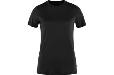 Image of Fjallraven Abisko Wool Short Sleeve - Womens, Black, Small, F84101-550-S