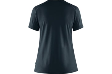 Image of Fjallraven Abisko Wool Short Sleeve - Womens, Dark Navy, Extra Small, F84101-555-XS