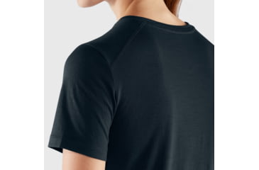 Image of Fjallraven Abisko Wool Short Sleeve - Womens, Dark Navy, Extra Small, F84101-555-XS