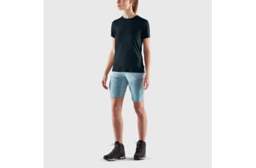 Image of Fjallraven Abisko Wool Short Sleeve - Womens, Dark Navy, Extra Small, F84101-555-XS