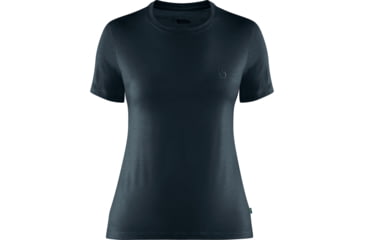 Image of Fjallraven Abisko Wool Short Sleeve - Womens, Dark Navy, Extra Small, F84101-555-XS