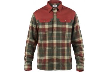 Image of Fjallraven Granit Shirt - Men's-Deep Red-Small